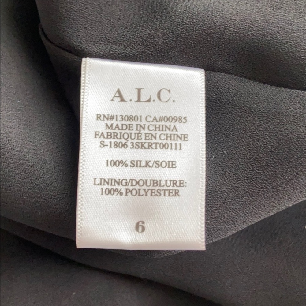 A.L.C. Baxter Printed Tiered Silk Skirt 6 - Picture 7 of 7
